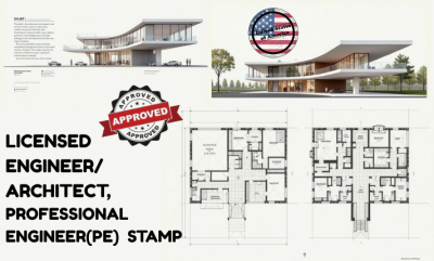 I will Licensed Engineer, Architect Stamp for New Jersey, Texas, New York, Ohio PE Stamp
