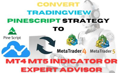 I will code TradingView Pinescript strategy to MT4/MT5 indicator or expert advisor
