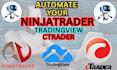 I will automate Ninjatrader, TradingView, and cTrader Forex Bot Strategy