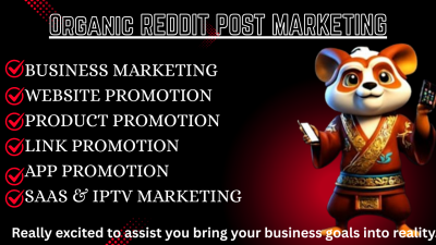 Do Reddit Post for IPTV, Website Product, SaaS, E-commerce, Crypto Game Promotion