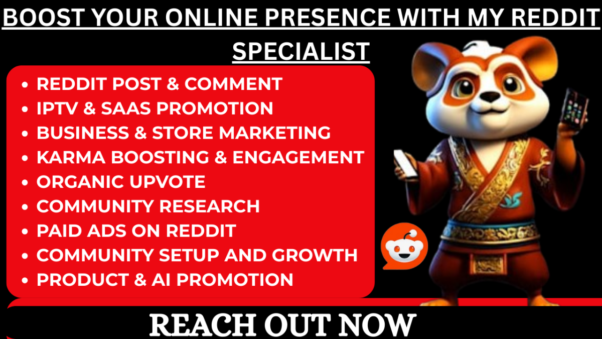 I will manage Reddit upvote comment for IPTV website SaaS business crypto AI app tools