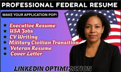 I Will Write Bucketie Federal Executive USAJob Military Veteran Software Resume Writing