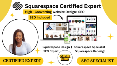 Will Design or Redesign SEO Optimized Squarespace Website for Your Business Growth