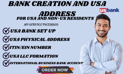 I will create USA bank for any country, get USA physical address and proof of address