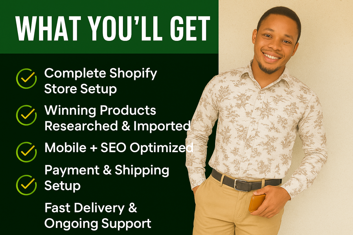 I will create high converting shopify dropshipping store with winning product