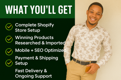 I will create high converting shopify dropshipping store with winning product
