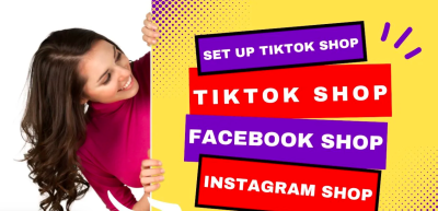 I will set up TikTok Shop, Instagram Shop, Facebook Shop, Shopify Dropshipping Store