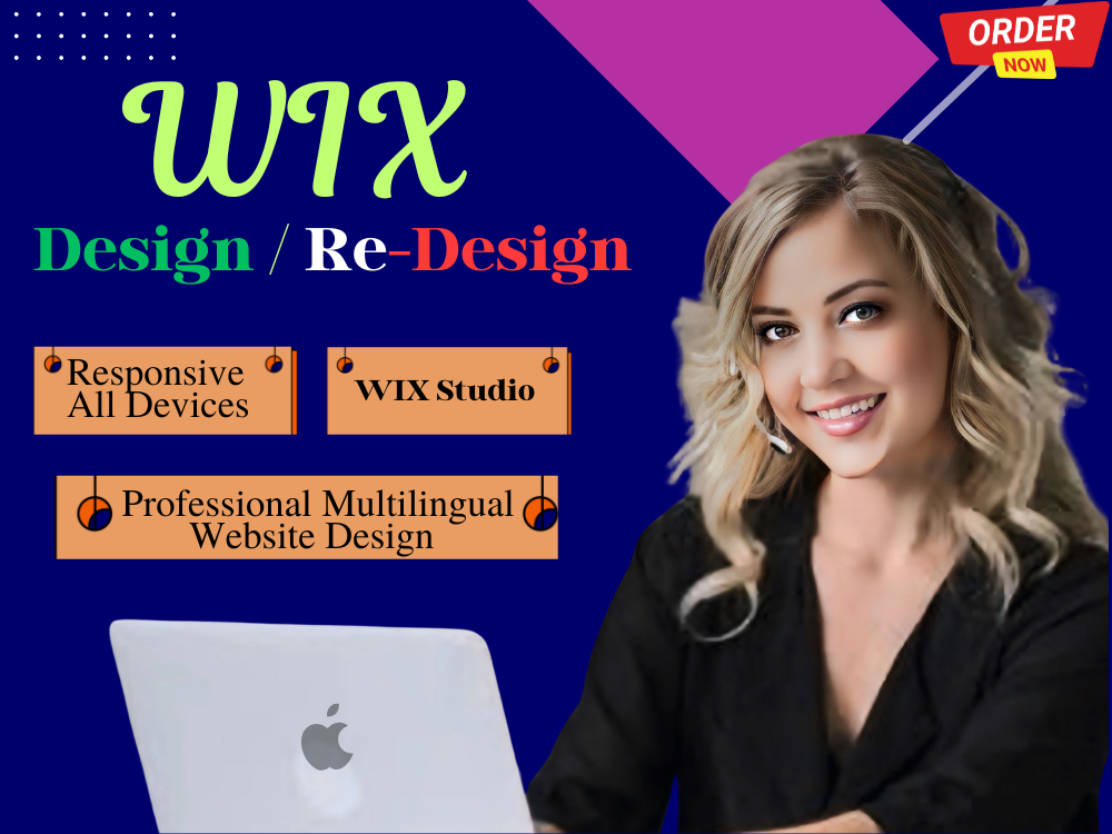 I will create a professional, responsive, and modern Wix website