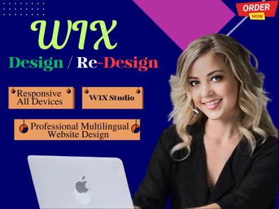 I will create a professional, responsive, and modern Wix website