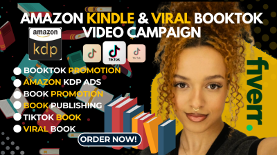 I will do viral BookTok video TikTok promotion, BookClub rank, KDP ads & ebook marketing
