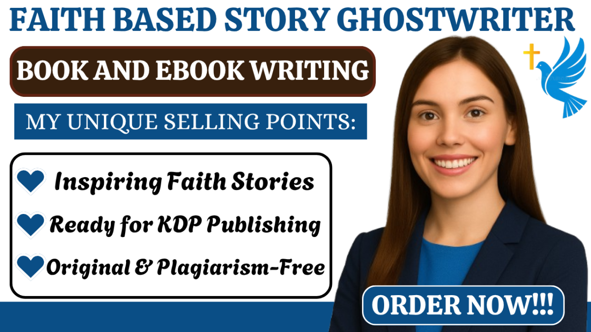 I Will Ghostwrite a Christian Children’s Book, Moral Kid Story or Bible Story for Kids