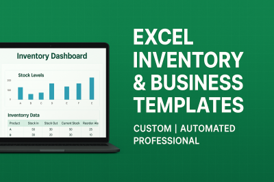 I will build Excel, Google Sheet template for inventory management, business reporting