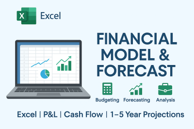 I Will Do Financial Analysis, Modelling, Budgeting and Forecasting