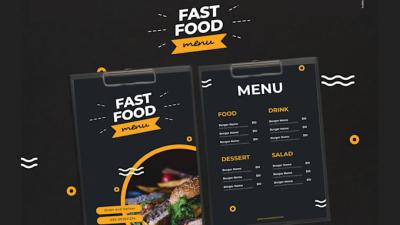 I will design digital food menu, editable food price list cards, restaurant menu design