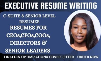 I Will Write Federal Executive Resume Writing ATS Resume Writing and Cover Letter