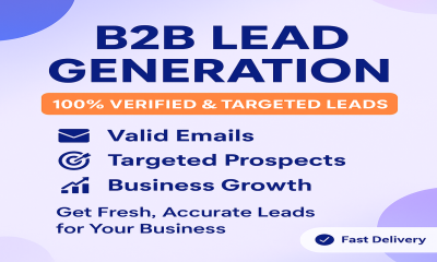 I Will Do Targeted B2B Lead Generation & Prospect List Building