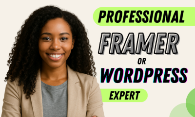 I will design Framer website, develop Framer website, Framer landing page, WordPress
