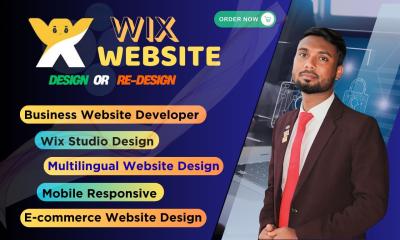 I will create a professional, responsive, and modern Wix website