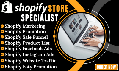 I will Shopify Promotion, Shopify Marketing, Shopify Sales, Shopify Optimization & Traffic