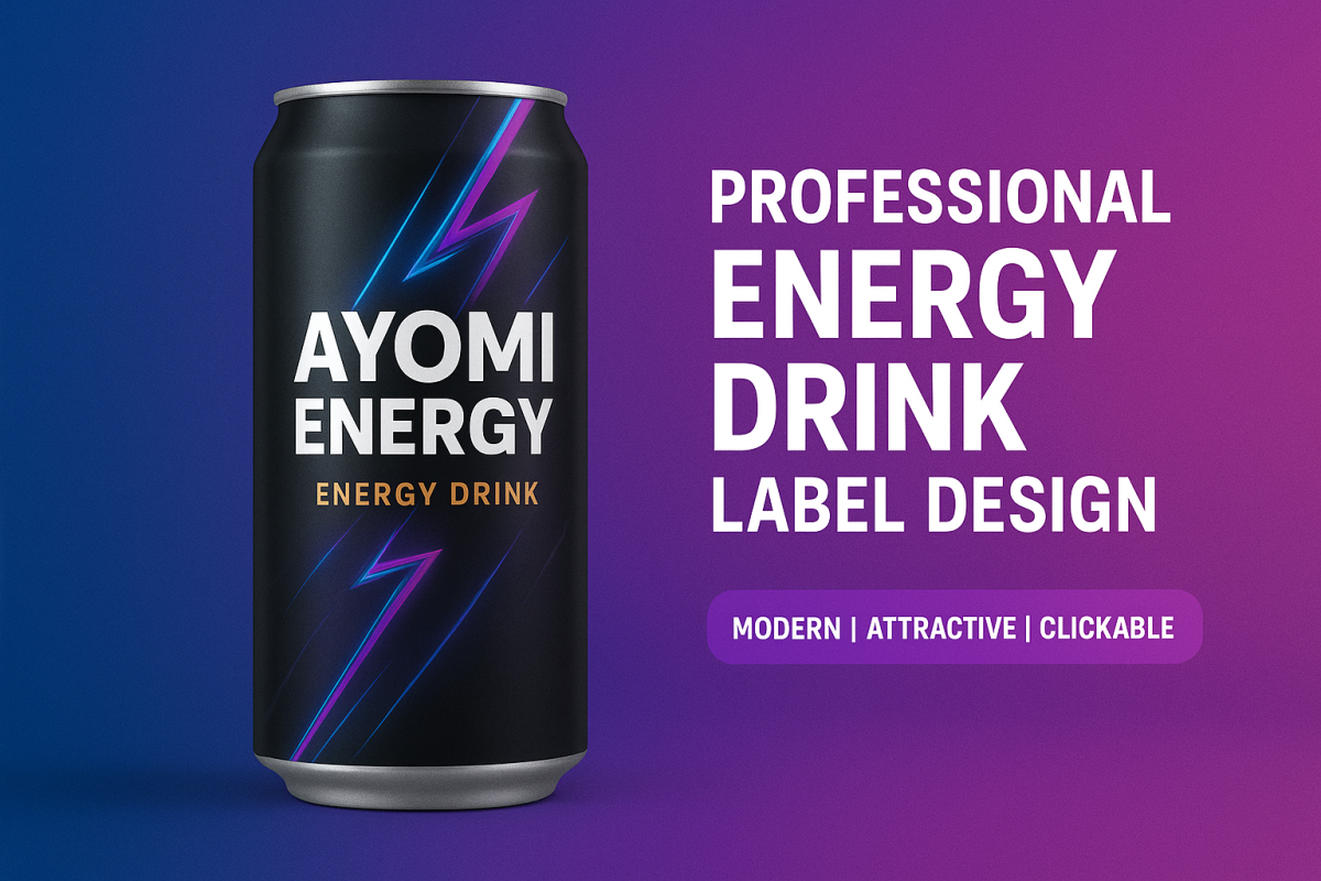 Design Premium Beverage and Energy Drink Packaging