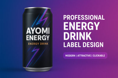 Design Premium Beverage and Energy Drink Packaging