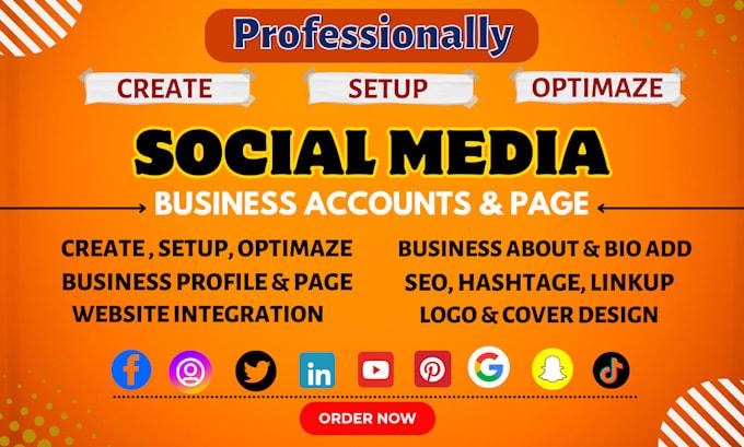 I Will Perfect All Social Media Accounts, Create, Setup, and Optimize