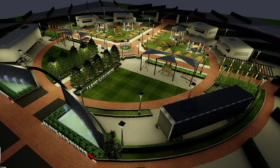 I will do RV park road plan campground garden plan 2D 3D landscape map site plan Revit