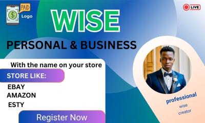 I Will Set Up a Personal and Business Wise Account with the Name on Your Store