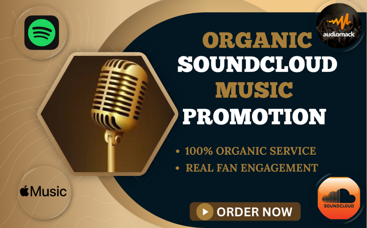 I will do organic SoundCloud Spotify music promotion to boost real active listeners