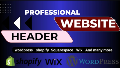 I will design Shopify store banner, website banner, web header, hero graphic, slider
