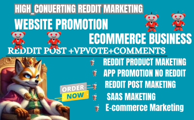 I will do Reddit post upvote to boost business IPTV app website AI SaaS product link