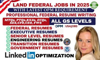 I will write ATS Federal Resume Writing KSA Executive Government Resume for USAJOBS