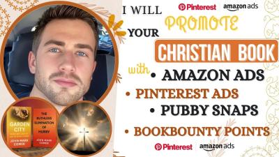 I will promote your book with Amazon Ads, Pinterest Ads, Pubby, and Book Bounty