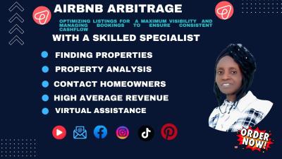 I will find Airbnb arbitrage leads for short-term rental profitable real estate in UK & US