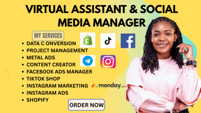 I will be personal executive administrative virtual assistant social media manager