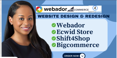 I will build Webador website, Ecwid store, Shift4Shop, BigCommerce, Webador redesign