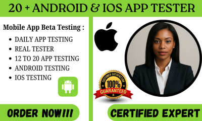 I will provide 12 to 20 real testers for Google Play Android and iOS app testing