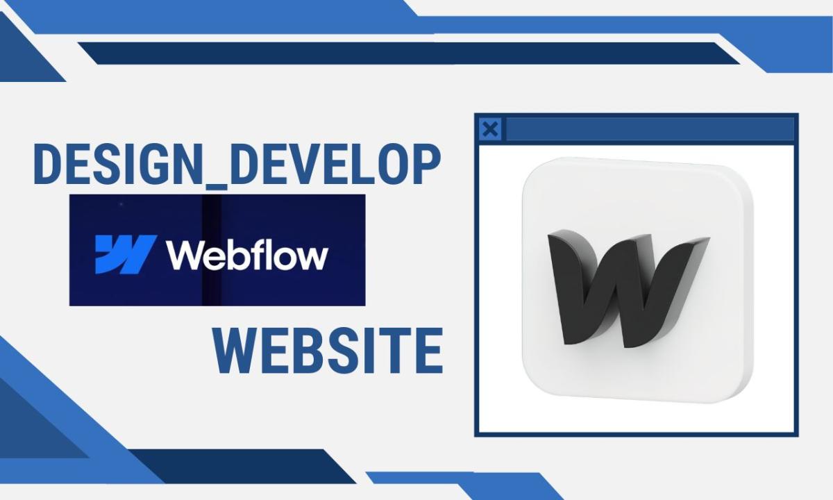 I will design and develop professional Webflow website