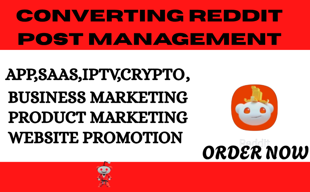 I will do Reddit post for ecommerce business CBD product ebook website crypto marketing