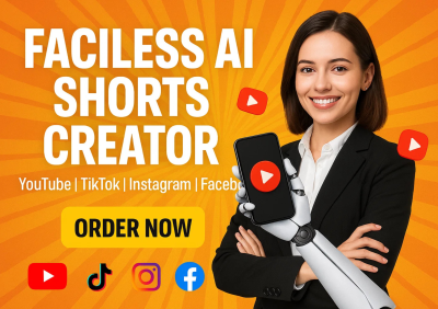 I will build AI agent that creates and posts faceless shorts for YouTube, TikTok, Instagram, and Facebook