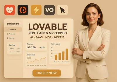 I will build, fix, replicate, lovable app, VO, cursor, bolt new app, SaaS MVP with React JS