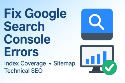 I Will Fix Google Search Console Errors, Index Coverage, and Improve Technical SEO