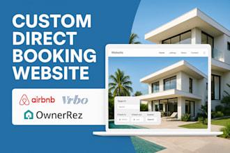 I will create a direct booking website with Airbnb, OwnerRez, Smoobu, VRBO, and Hostaway integration