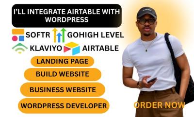I will design business website or landing page with Elementor and WordPress