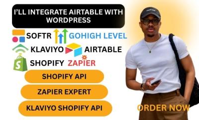 I will automate Shopify and Klaviyo with expert Zapier integration and webhooks