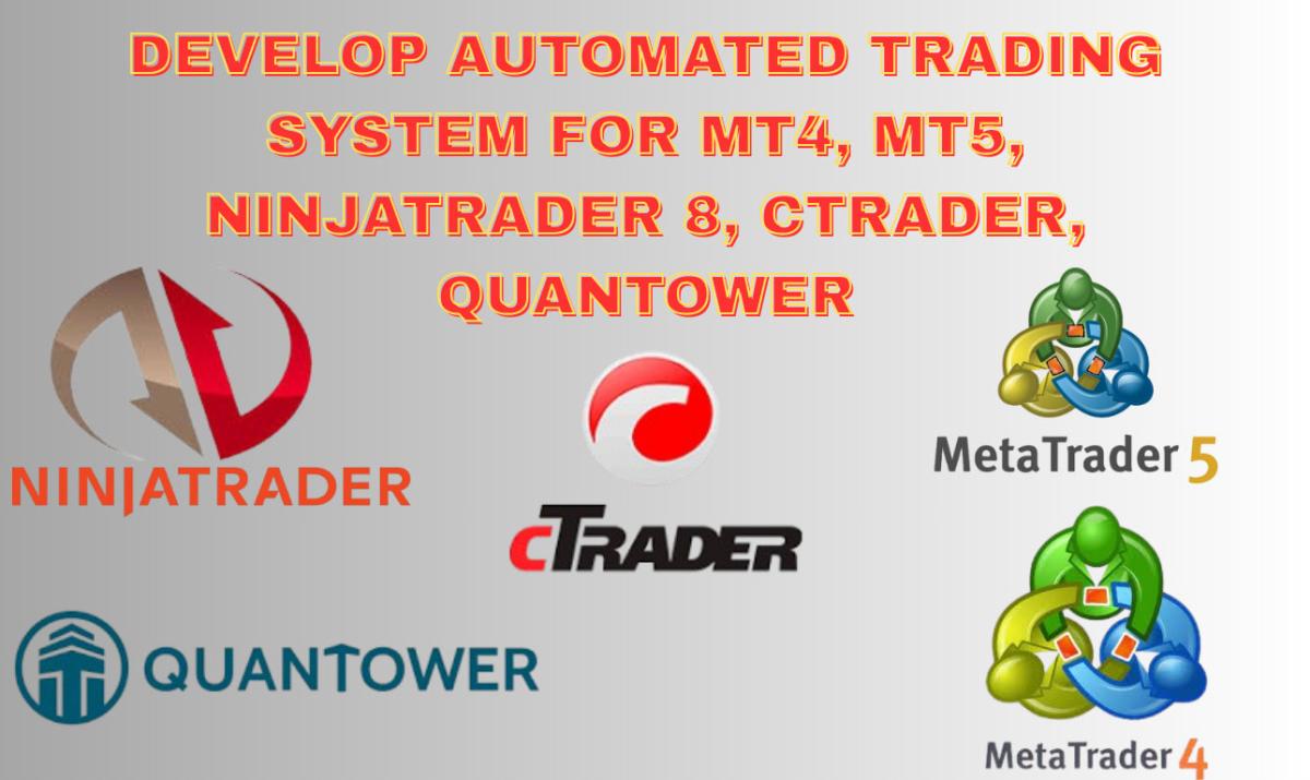 I will develop automated trading system for MT4, MT5, NinjaTrader 8, cTrader, Quantower