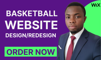 I will design a custom basketball website for clubs and academies