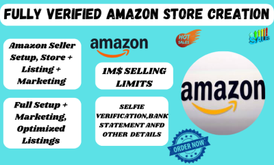 Create Unsuspended Amazon Seller Account for All Countries & Amazon Marketing
