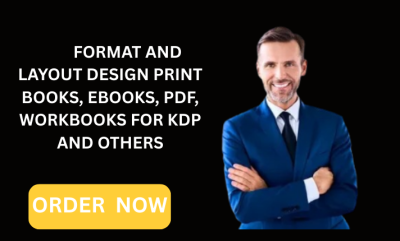 I Will Format and Layout Design Print Books, eBooks, PDFs, Workbooks for KDP and Others