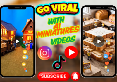 I will create AI miniature videos, mini workers, mini chef, AI product, AI health videos